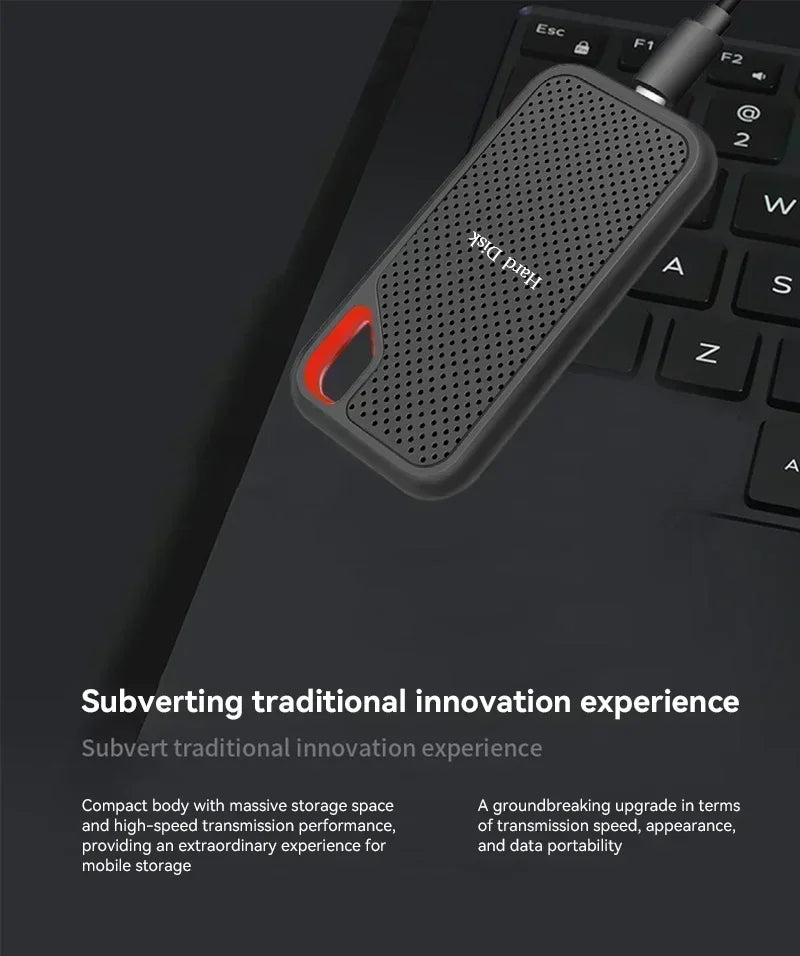 External Hard Drive 1TB Portable SSD 2TB High-speed Solid-state Drive 64TB Large Capacity Hard Drive for Laptops/PC/Phones/MAC