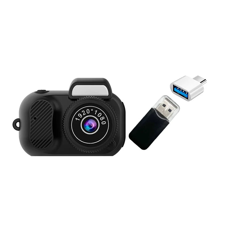 Mini Y3000 Keychain Camera 8MP Photo Tiny Digital Body Cameras Thumb Cam DV Micro Camcorder Support SD Card With Screen for Kids