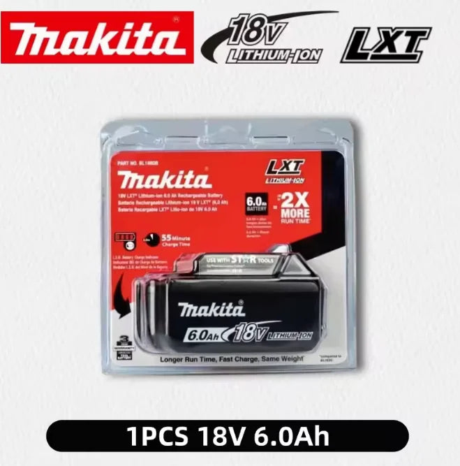 Makita 18V 6.0Ah Battery Original Lithium ion Rechargeable Battery 18V 6000mAh Replacement Battery BL1860 BL1850 BL1860B