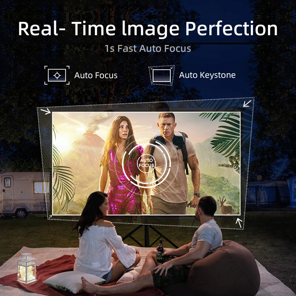 A8 Android 14 Google TV Projector 2800ANSI 1080P 4K | Netflix Certified DB Audio | Home Cinema Bedroom Day Night Viewing
