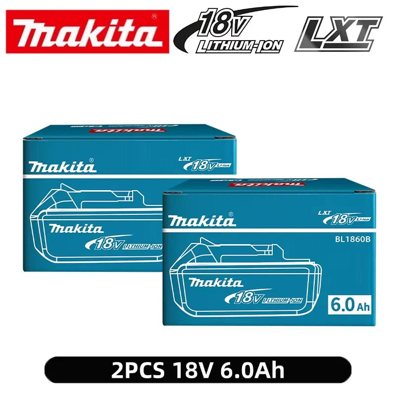 100% Genuine Makita 6Ah for Makita 18V Battery BL1860B BL1840 BL1830B BL1850B BL1850 BL1860 BL1815 Replacement Lithium Battery