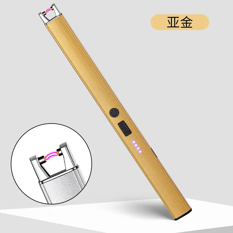 3/1 Windproof Fireles Electronic Lighter USB Rechargeable Arc Lighter with Safety Lock Portable Kitchen Outdoor BBQ Camping Tool