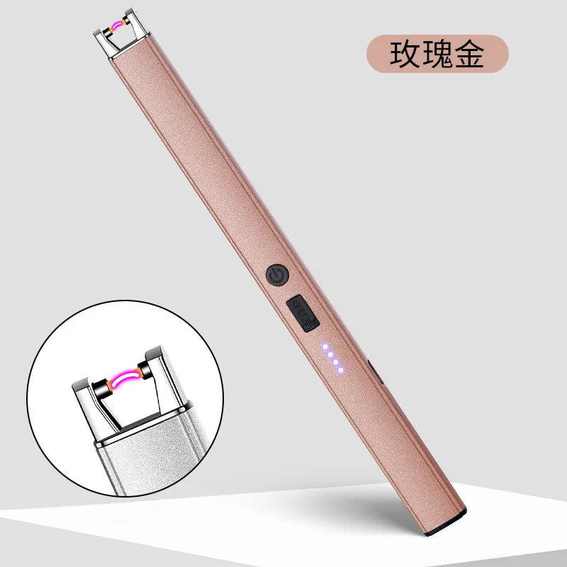 3/1 Windproof Fireles Electronic Lighter USB Rechargeable Arc Lighter with Safety Lock Portable Kitchen Outdoor BBQ Camping Tool