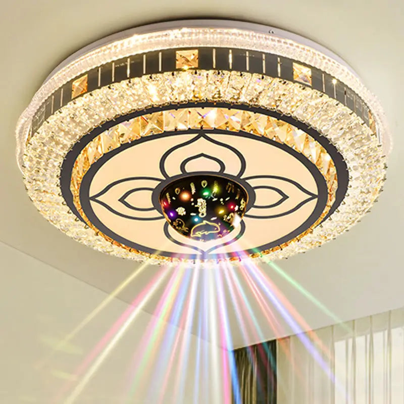 2025 new room light led ceiling light bedroom light master bedroom music light crystal light Romantic wedding room light