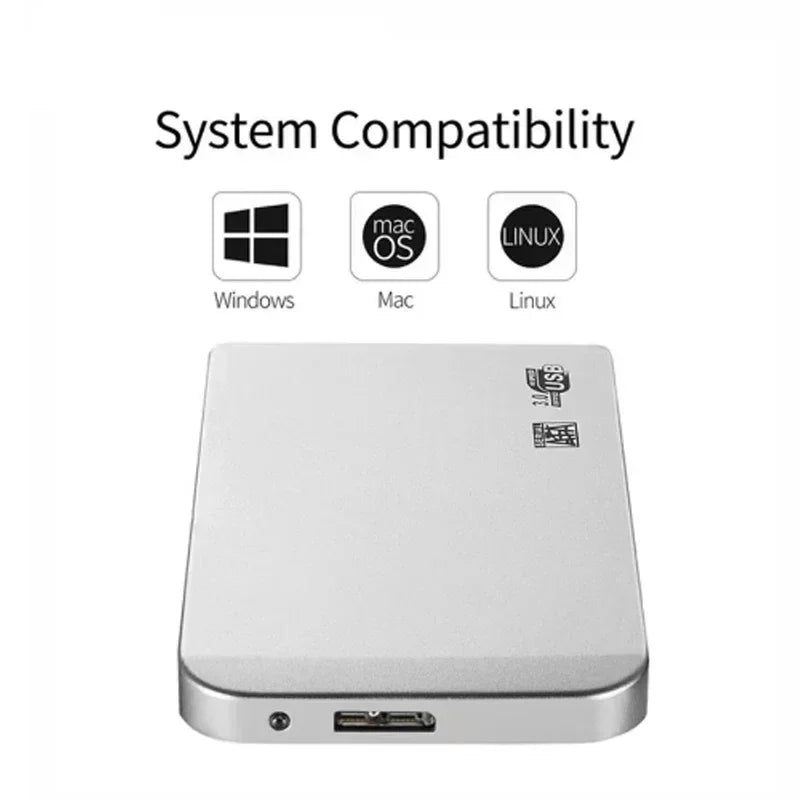 Lenovo XIAGAI 128TB High-speed SSD USB 3.0 Enclosure Mobile Hard Drive Cases for SD External Storage HDD Box With for Laptops