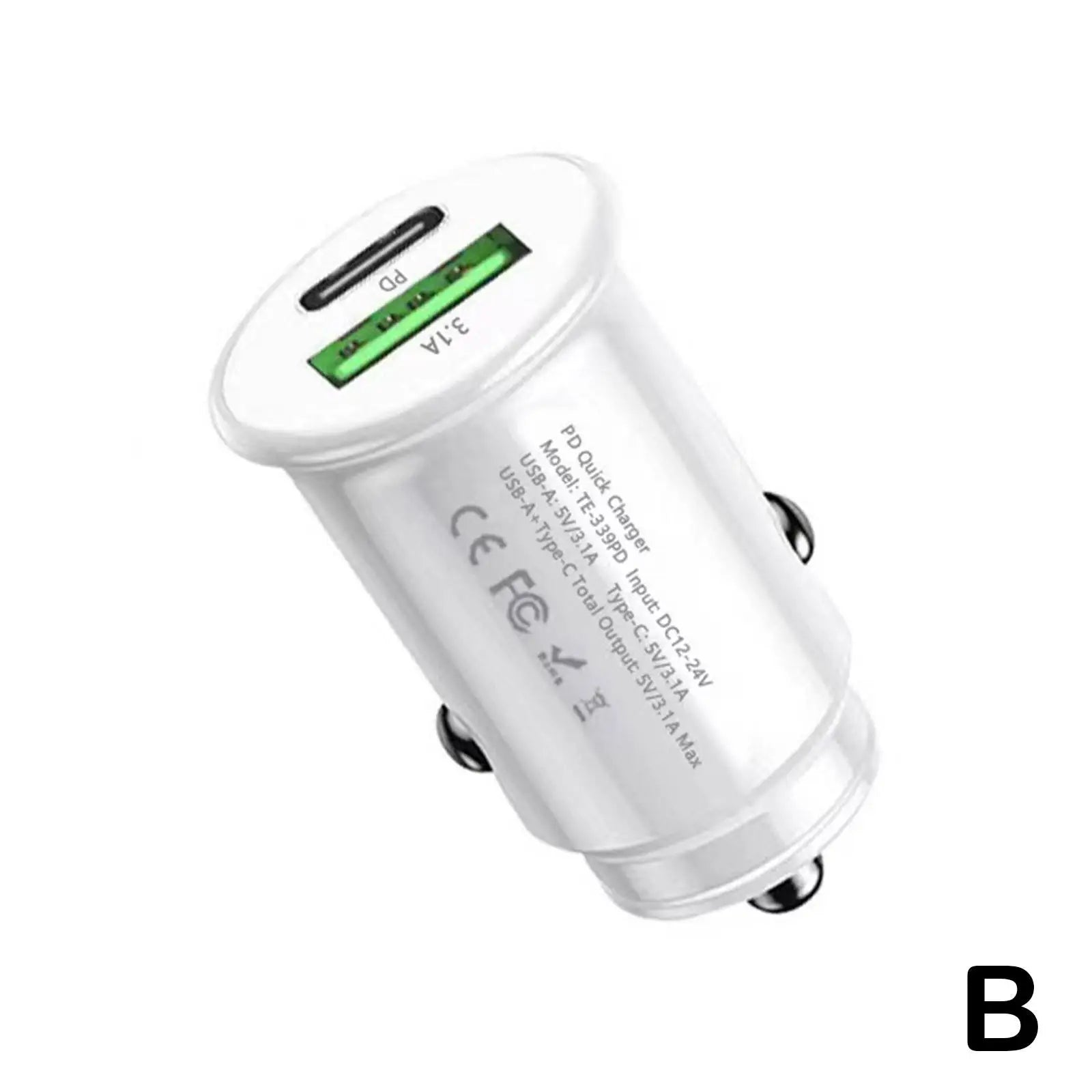New Car Charger Cigarette Socket 2 USB Port Fast Charging Adapter 5V 3.1A Lighter Car Accessories