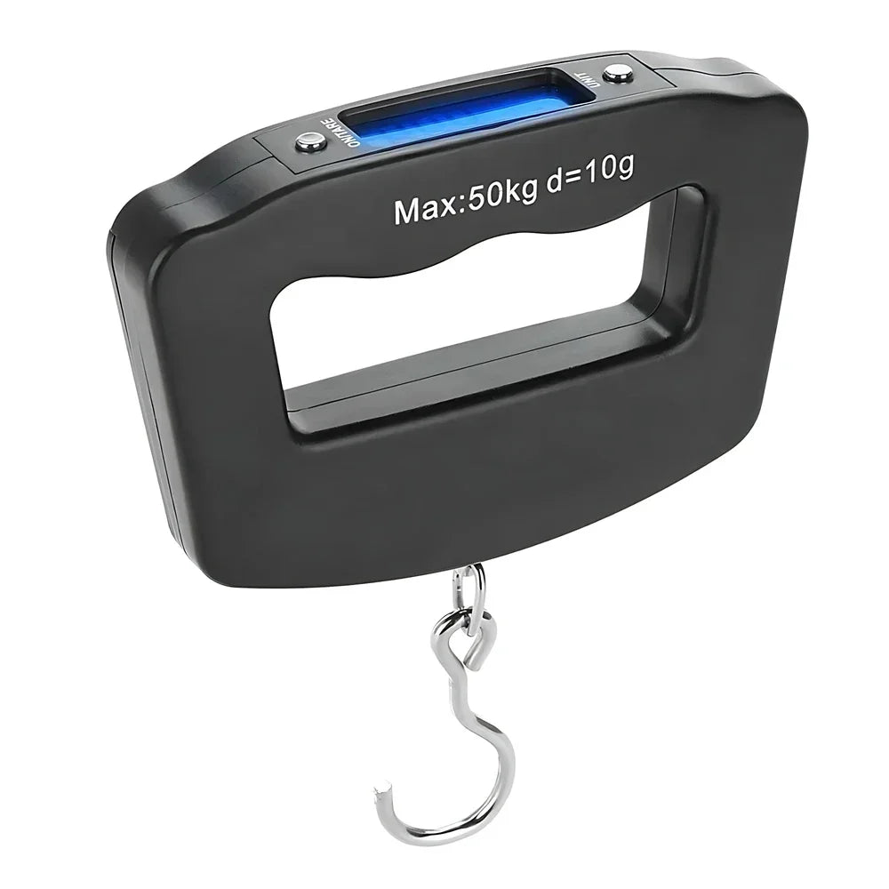 50kg Digital Luggage Scale Portable Suitcase Scale Handheld Electronic Scales Backlight Digital Display Travel Accessories