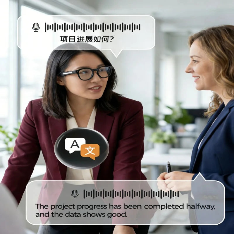 Lenovo AI Smart Glasses Video Recording HD Camera Shooting Multifunctional  AI Translation Image Conversation Music Sunglasses