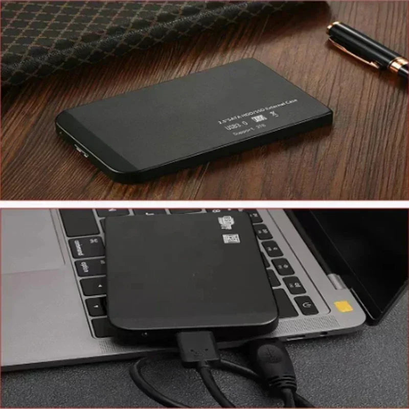 Lenovo XIAGAI 128TB High-speed SSD USB 3.0 Enclosure Mobile Hard Drive Cases for SD External Storage HDD Box With for Laptops