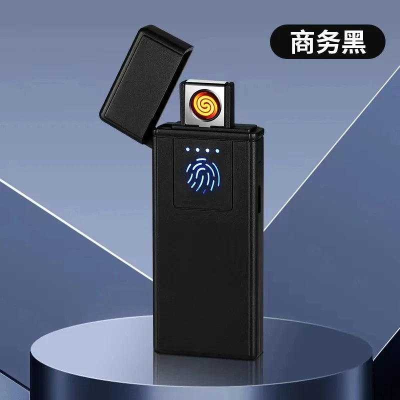 20 Thick Double Arc Pulse USB Charging Lighter Waterproof Moisture Resistant Cigarette Case for Outdoor Smoking Use