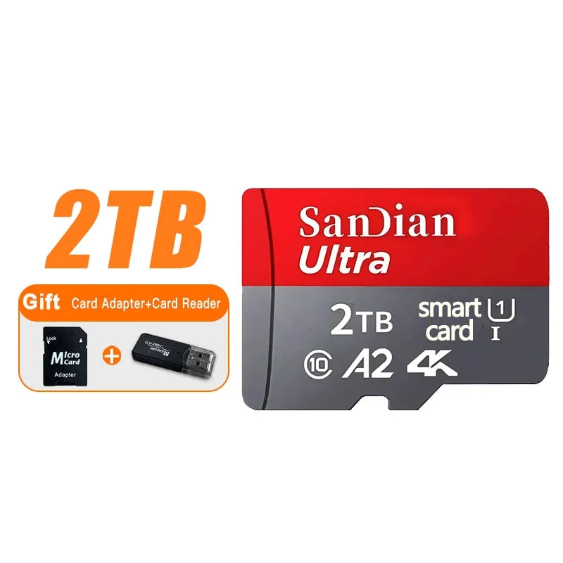 128GB Micro TF/ SD Card Class 10 High Speed Memory Cards Stable Performance SD Memory Card for Phones/Digital Camera/MP3 Player