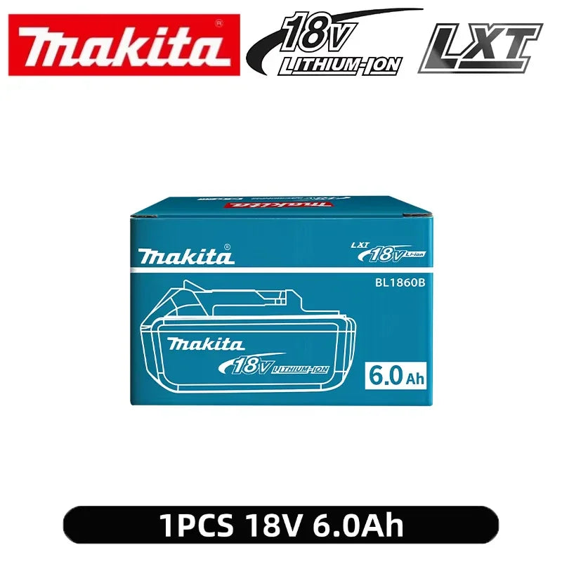 100% Genuine Makita 6Ah for Makita 18V Battery BL1860B BL1840 BL1830B BL1850B BL1850 BL1860 BL1815 Replacement Lithium Battery