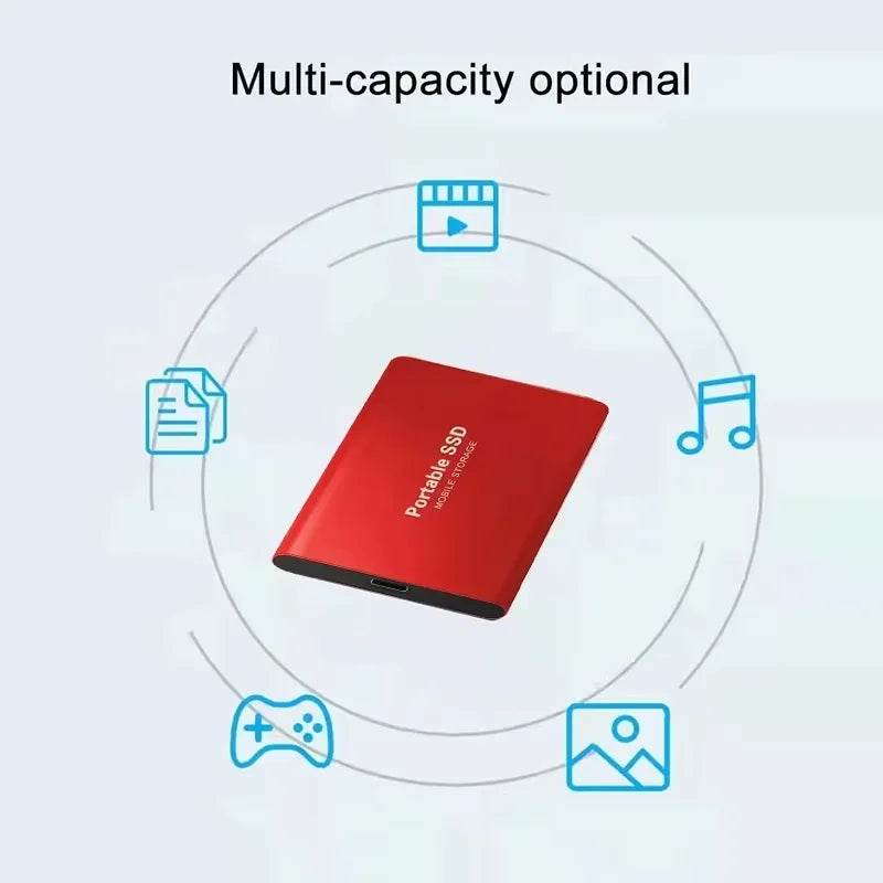 High-speed transfer portable external hard drive SSD 2TB 4TB 8TB large capacity storage  Solid State Disk for Pc/Laptops/Phones