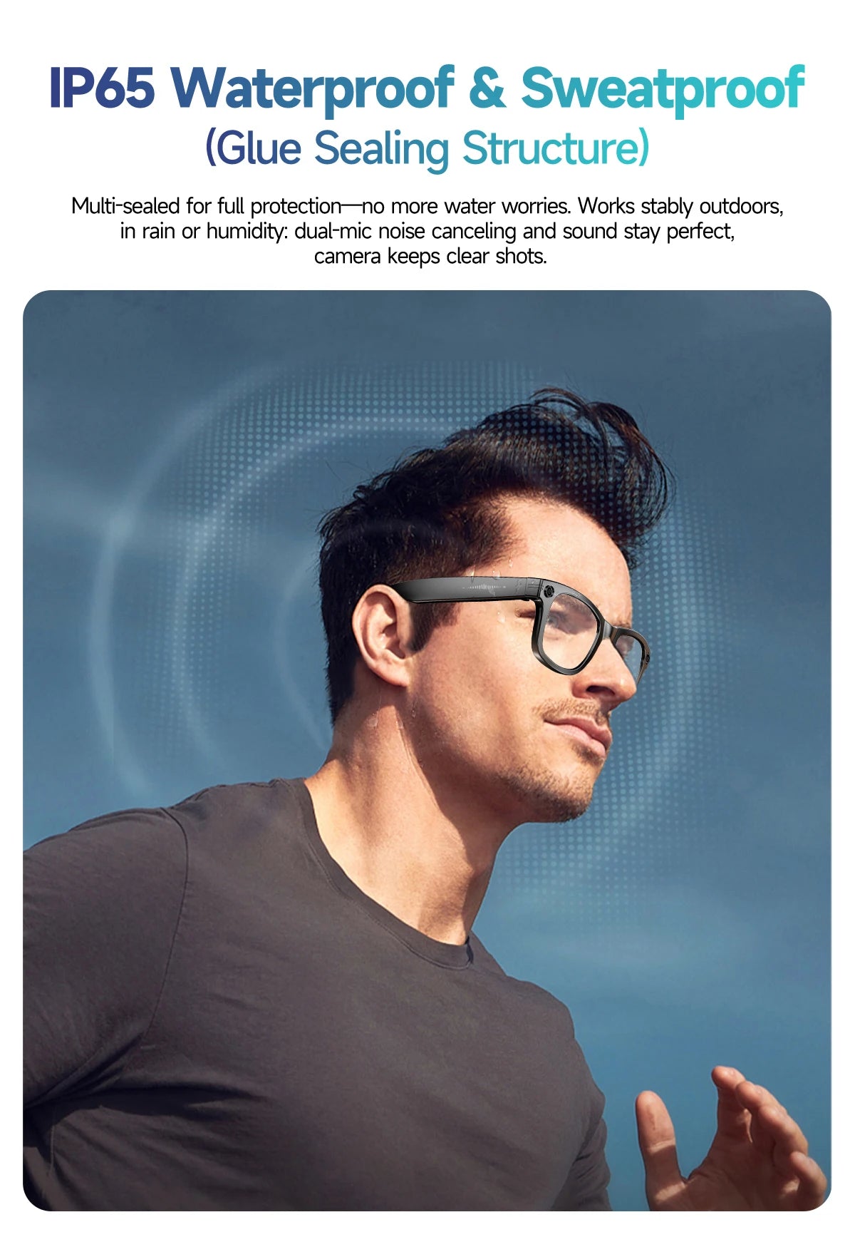 2025 New Travel Study Smart Glasses Men 800W HD Pixel Camera Video Recording WIFI Transmission Adjustable Prescription Glasses