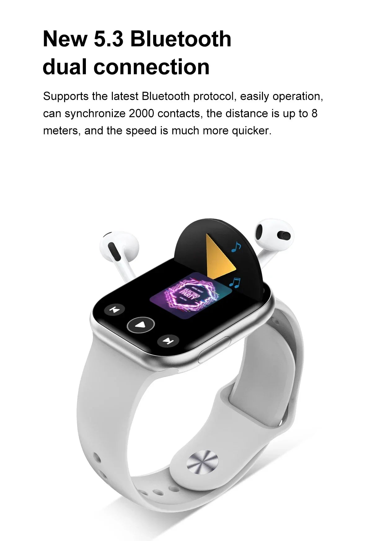 2026 New Original for Apple DT Watch 10 Smart Watch Men AMOLED 4GB Memory Music 3D Surround BT Call Waterproof smart watch Woman