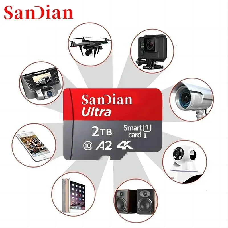 128GB Micro TF/ SD Card Class 10 High Speed Memory Cards Stable Performance SD Memory Card for Phones/Digital Camera/MP3 Player