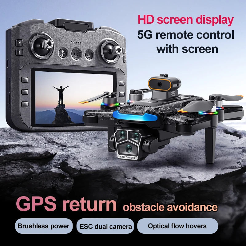 New A14 Pro Max Drone Aerial 8K HD Dual-Camera 5G WIFI GPS Brushless Motor Optical Flow Obstacle Avoidance RC Drone 18000M
