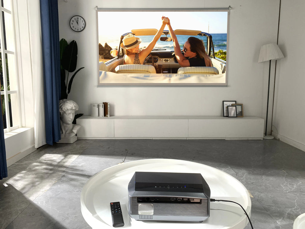 4K 3500 ANSI native full hd video projector 2.4+5G wifi auto focus android TV movies video projector NFC daytime home theater