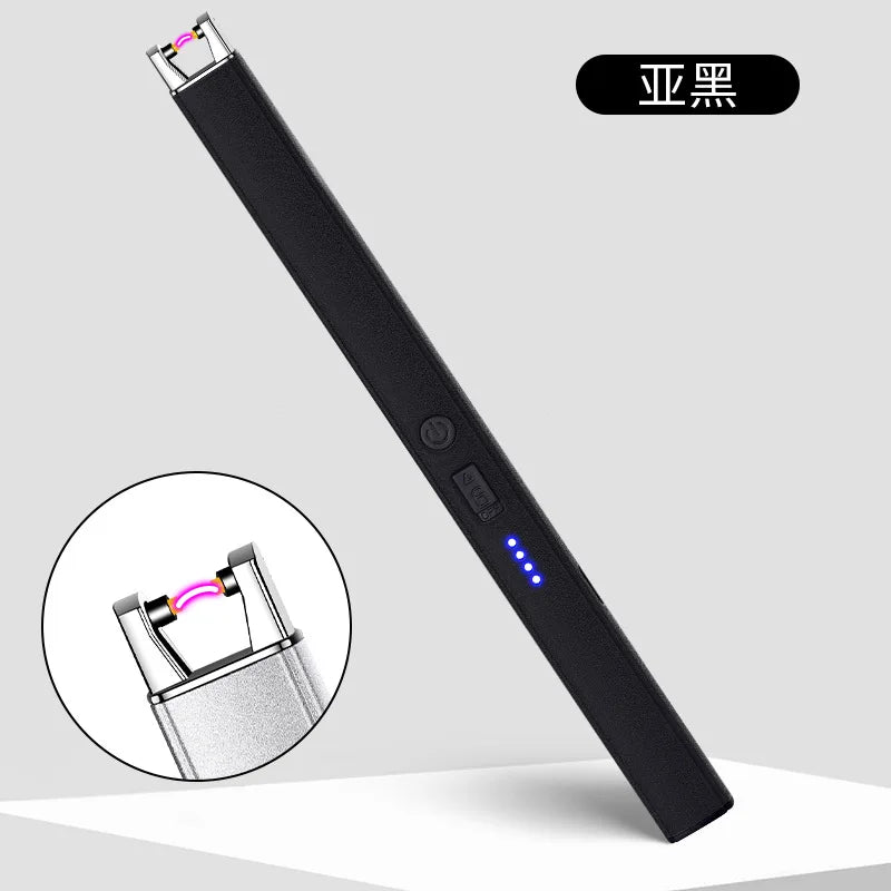 3/1 Windproof Fireles Electronic Lighter USB Rechargeable Arc Lighter with Safety Lock Portable Kitchen Outdoor BBQ Camping Tool