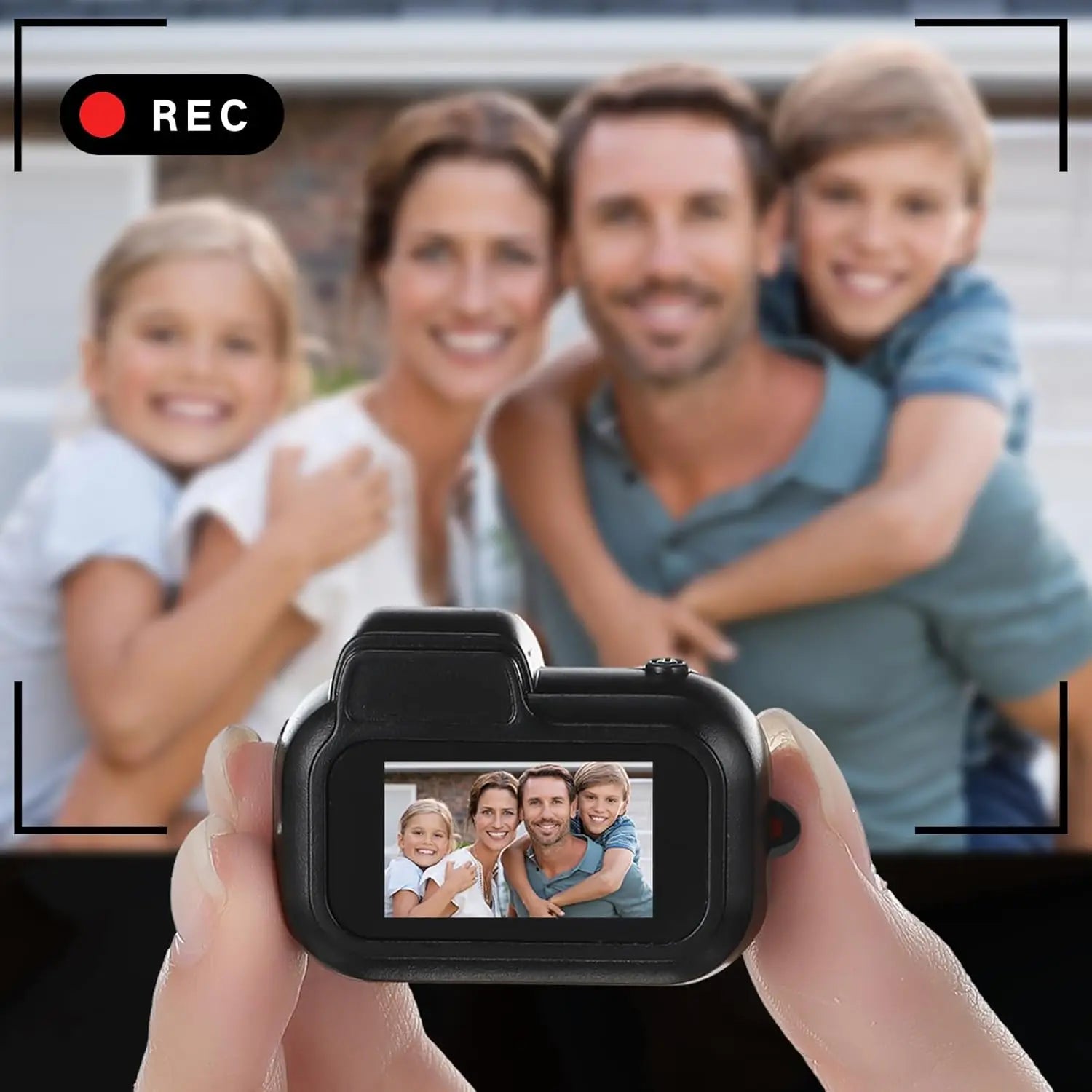 Mini Keychain Camera1080P 2MP Mini Body Camera, Portable Micro Video Camcorder with 0.96inch Display for Kids Students Travel
