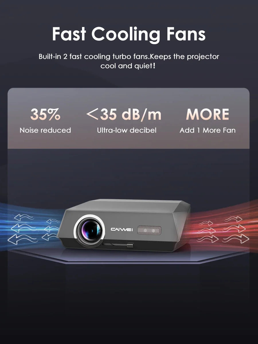 4K 3500 ANSI native full hd video projector 2.4+5G wifi auto focus android TV movies video projector NFC daytime home theater