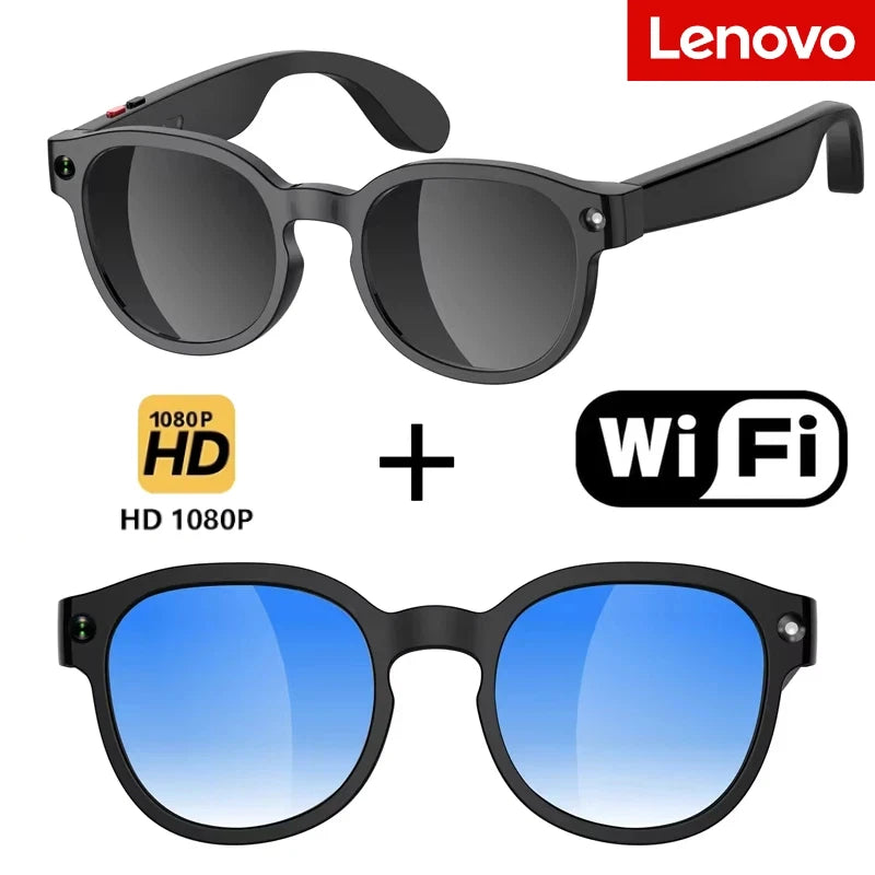 Lenovo AI Smart Glasses Video Recording HD Camera Shooting Multifunctional  AI Translation Image Conversation Music Sunglasses