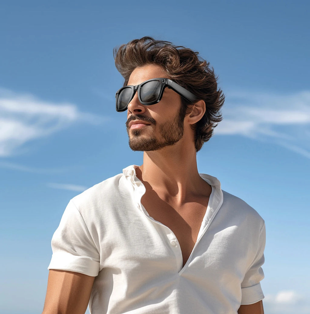 2025 New Travel Study Smart Glasses Men 800W HD Pixel Camera Video Recording WIFI Transmission Adjustable Prescription Glasses