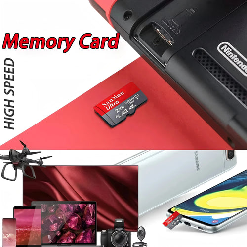 128GB Micro TF/ SD Card Class 10 High Speed Memory Cards Stable Performance SD Memory Card for Phones/Digital Camera/MP3 Player