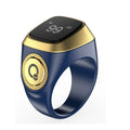 2025 IQibla Smart Zikr Ring Praise Tasbih Tally Electronic Digital Counter Time Vibration Reminder Waterproof