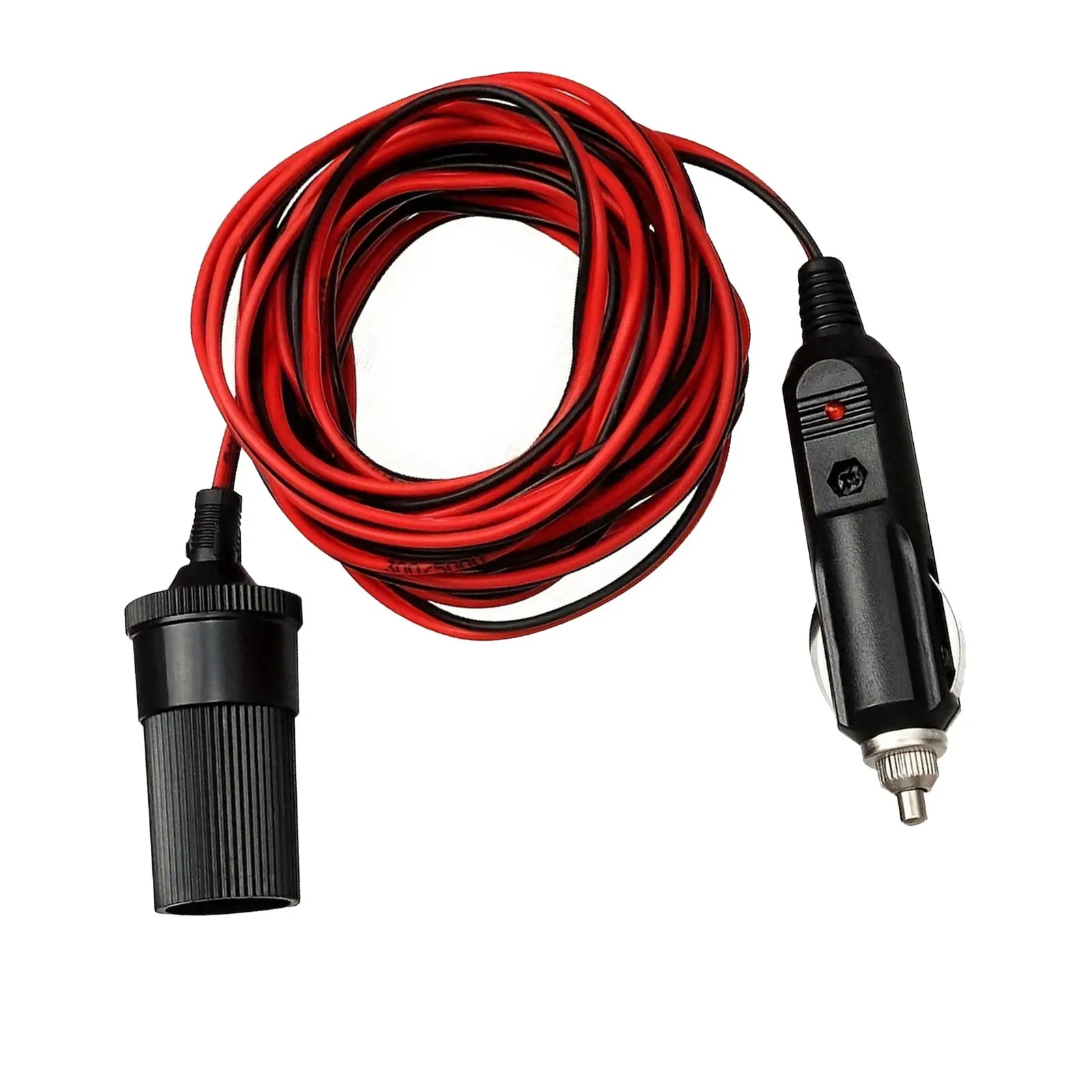 Car Cigarette Lighter Extension Cable Adapter Replacement Parts Durable Professional Wear Resistant Car Accessories 5M 12V