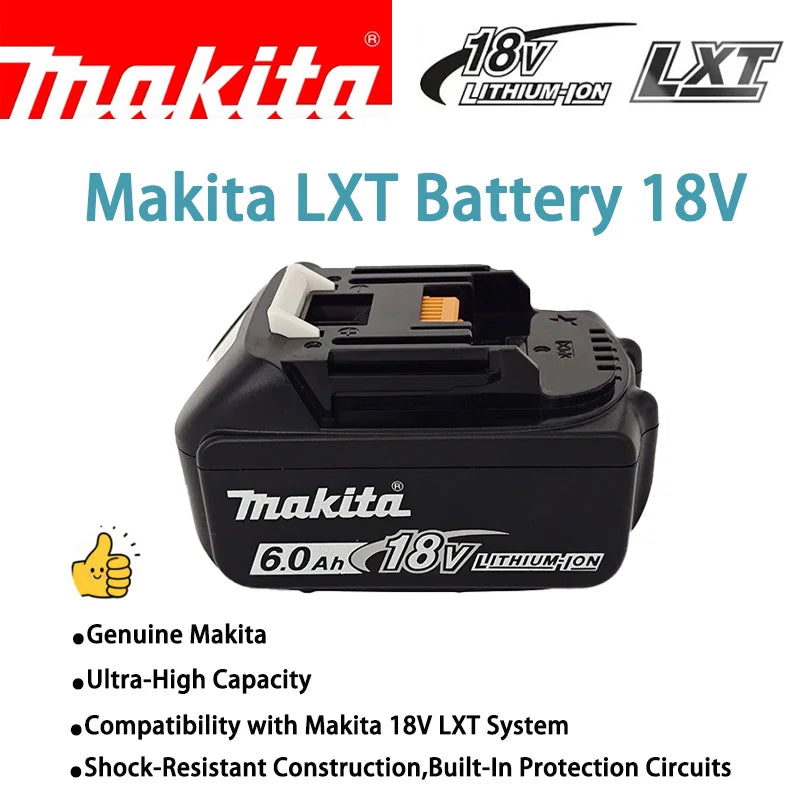 Authorize the sale of Original 18v Makita battery 6.0Ah BL1860B 5.0Ah BL1850B 9.0Ah 3.0Ah BL1830B-BL1820B+Stable 18V Output⭐⭐⭐⭐⭐