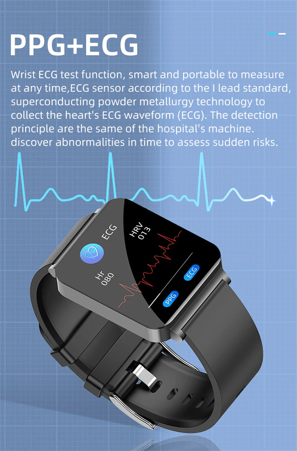 2025 New Blood Lipids Smart Watch Men ECG+PPG Heart Rate Body Temperature Monitor Women Smartwatch Fitness Tracker Sport Watches