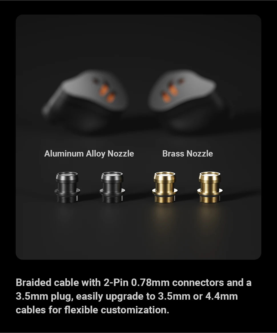 Fosi Audio IM4 Hifi Wired Earphones Open-Back Dynamic Drivers IEM Headphones For Music Monitoring Gaming Earbuds