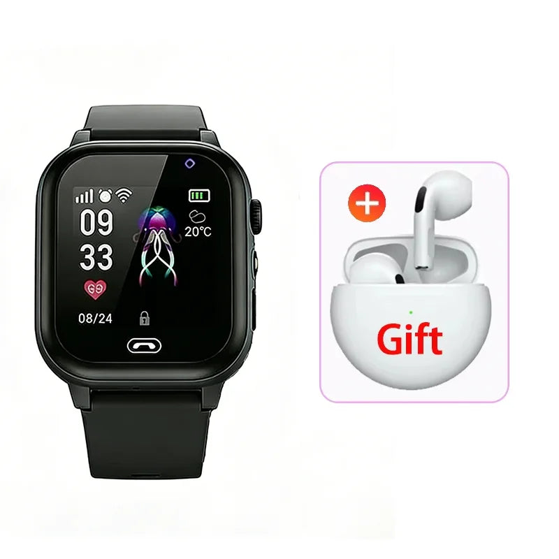 Lenovo Kids Smart Watch SOS GPS 5G Smart Watch Camera Waterproof Watch Location Sim Card Call Camera Gift For IOS Android New