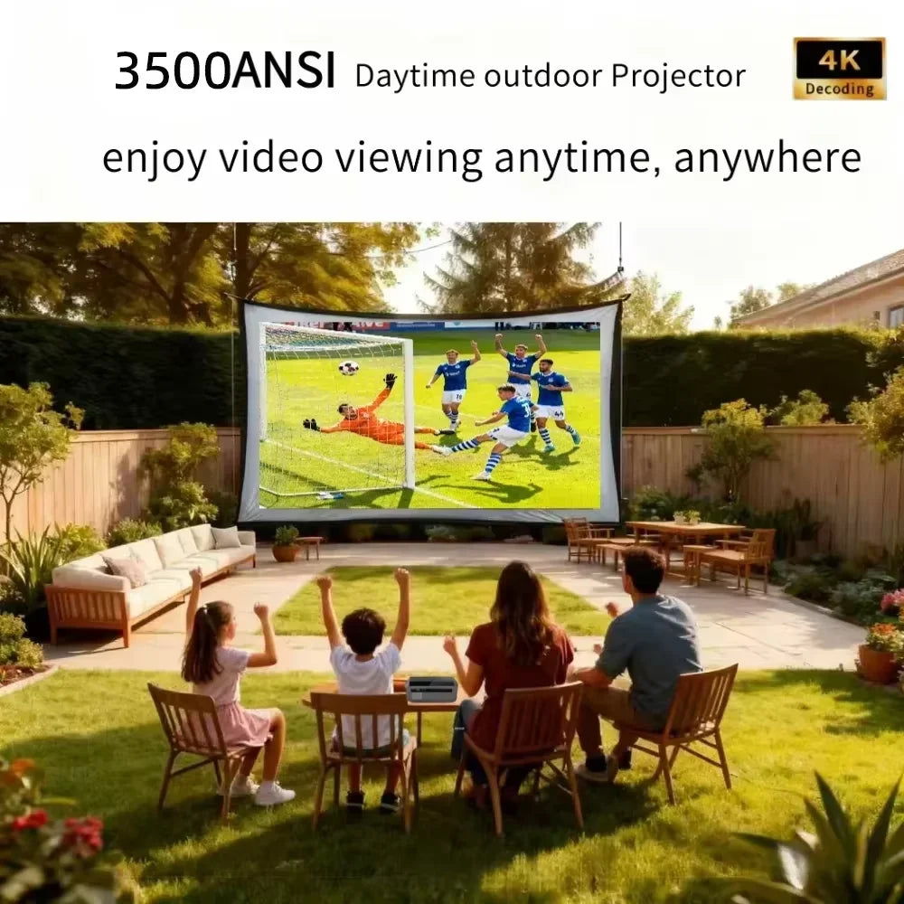 4K 3500 ANSI native full hd video projector 2.4+5G wifi auto focus android TV movies video projector NFC daytime home theater