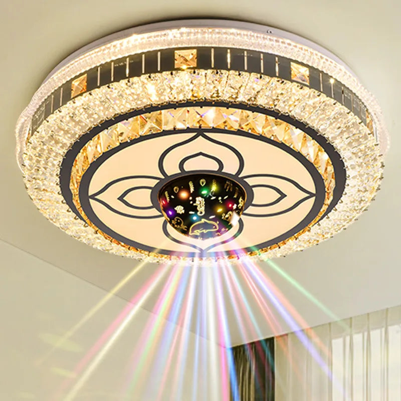2025 new room light led ceiling light bedroom light master bedroom music light crystal light Romantic wedding room light