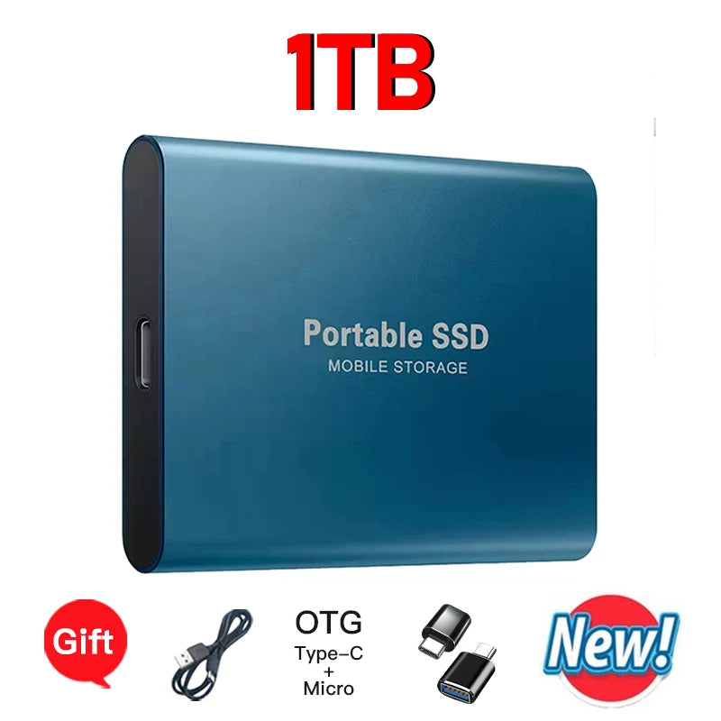 High-speed transfer portable external hard drive SSD 2TB 4TB 8TB large capacity storage  Solid State Disk for Pc/Laptops/Phones