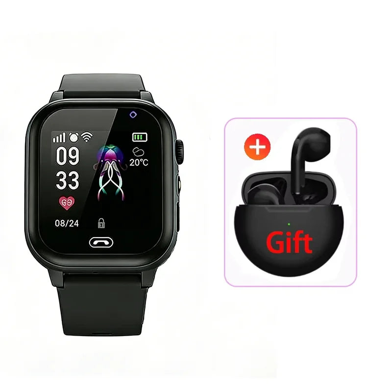 Lenovo Kids Smart Watch SOS GPS 5G Smart Watch Camera Waterproof Watch Location Sim Card Call Camera Gift For IOS Android New