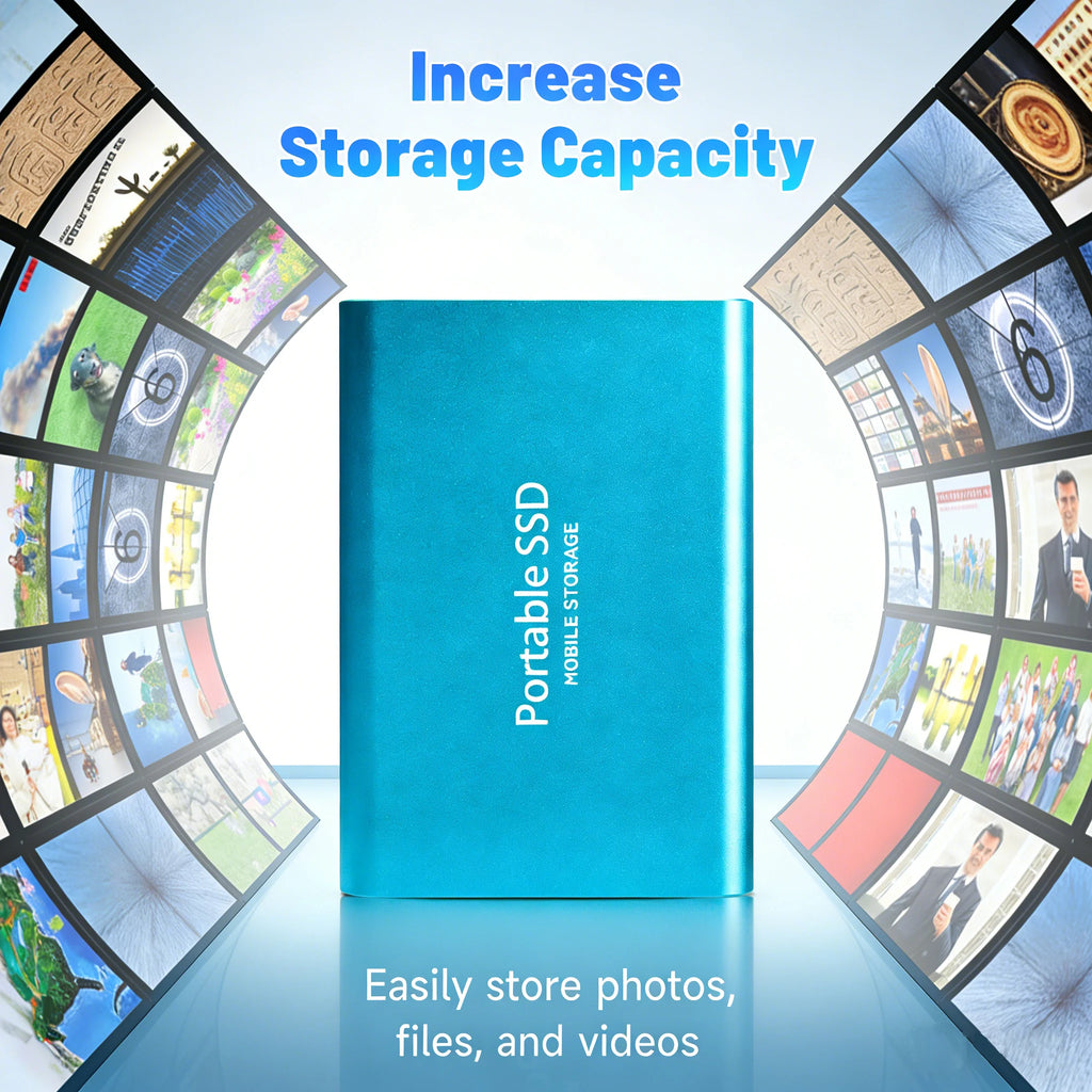 High-speed transfer portable external hard drive SSD 2TB 4TB 8TB large capacity storage  Solid State Disk for Pc/Laptops/Phones