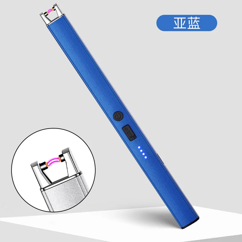 3/1 Windproof Fireles Electronic Lighter USB Rechargeable Arc Lighter with Safety Lock Portable Kitchen Outdoor BBQ Camping Tool