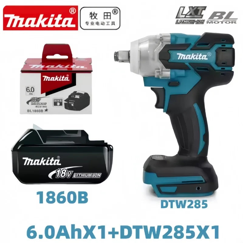 100% Original Makita 18V 6.0Ah battery, for Makita BL1830， BL1830B， BL1840 ，BL1840B ，BL1850 BL1860B power tools battery