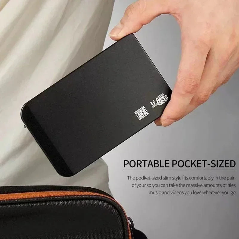 Lenovo XIAGAI 128TB High-speed SSD USB 3.0 Enclosure Mobile Hard Drive Cases for SD External Storage HDD Box With for Laptops