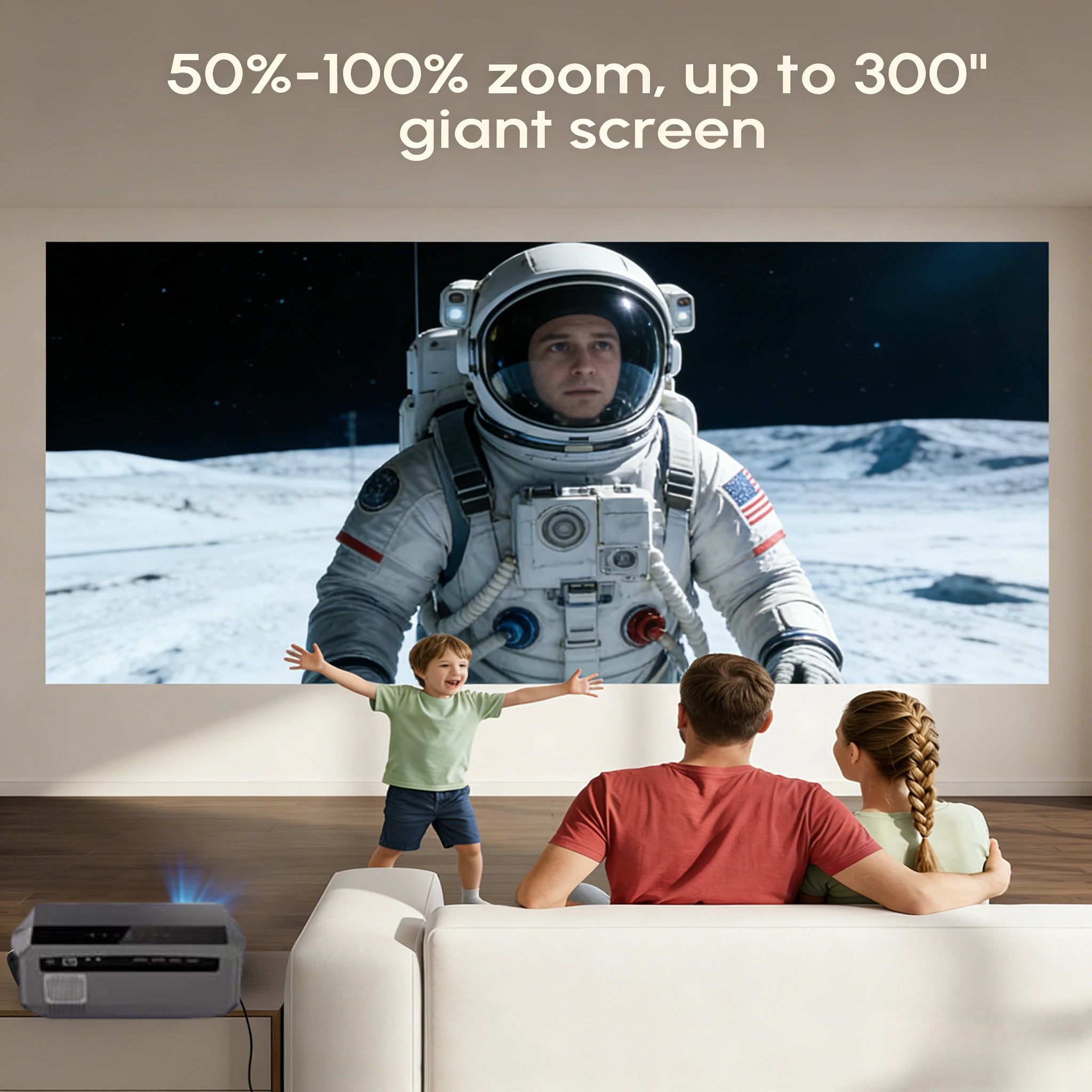 4K 3500 ANSI native full hd video projector 2.4+5G wifi auto focus android TV movies video projector NFC daytime home theater