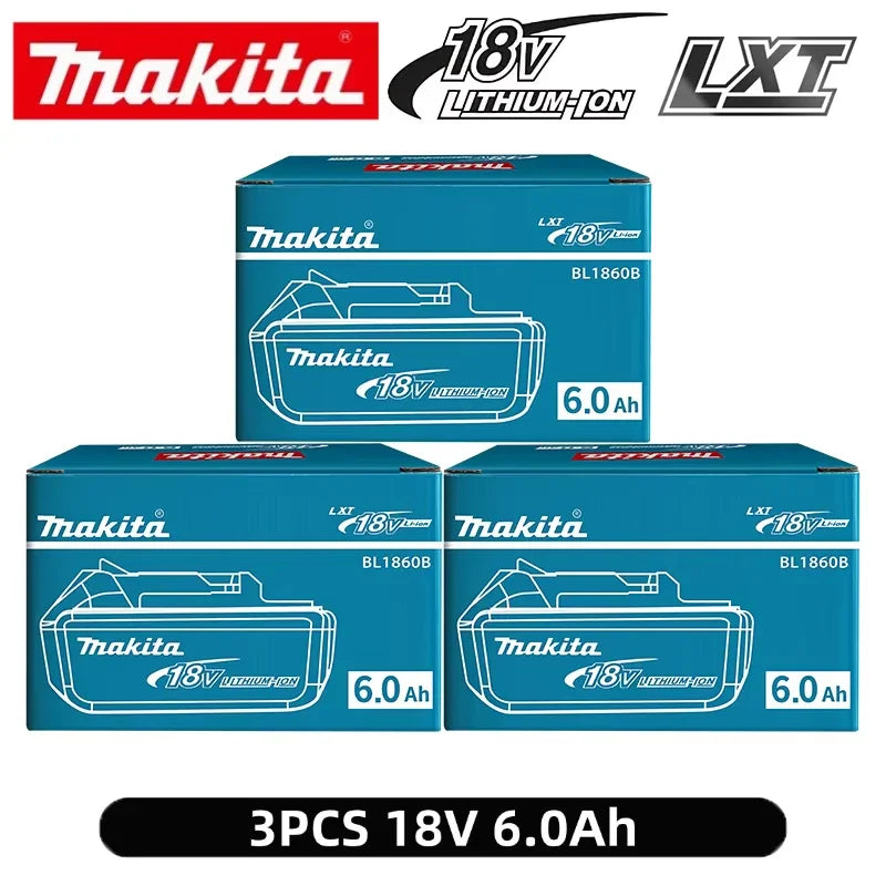 100% Genuine Makita 6Ah for Makita 18V Battery BL1860B BL1840 BL1830B BL1850B BL1850 BL1860 BL1815 Replacement Lithium Battery