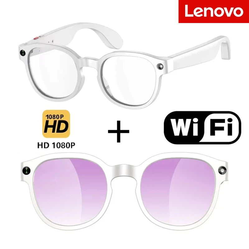 Lenovo AI Smart Glasses Video Recording HD Camera Shooting Multifunctional  AI Translation Image Conversation Music Sunglasses