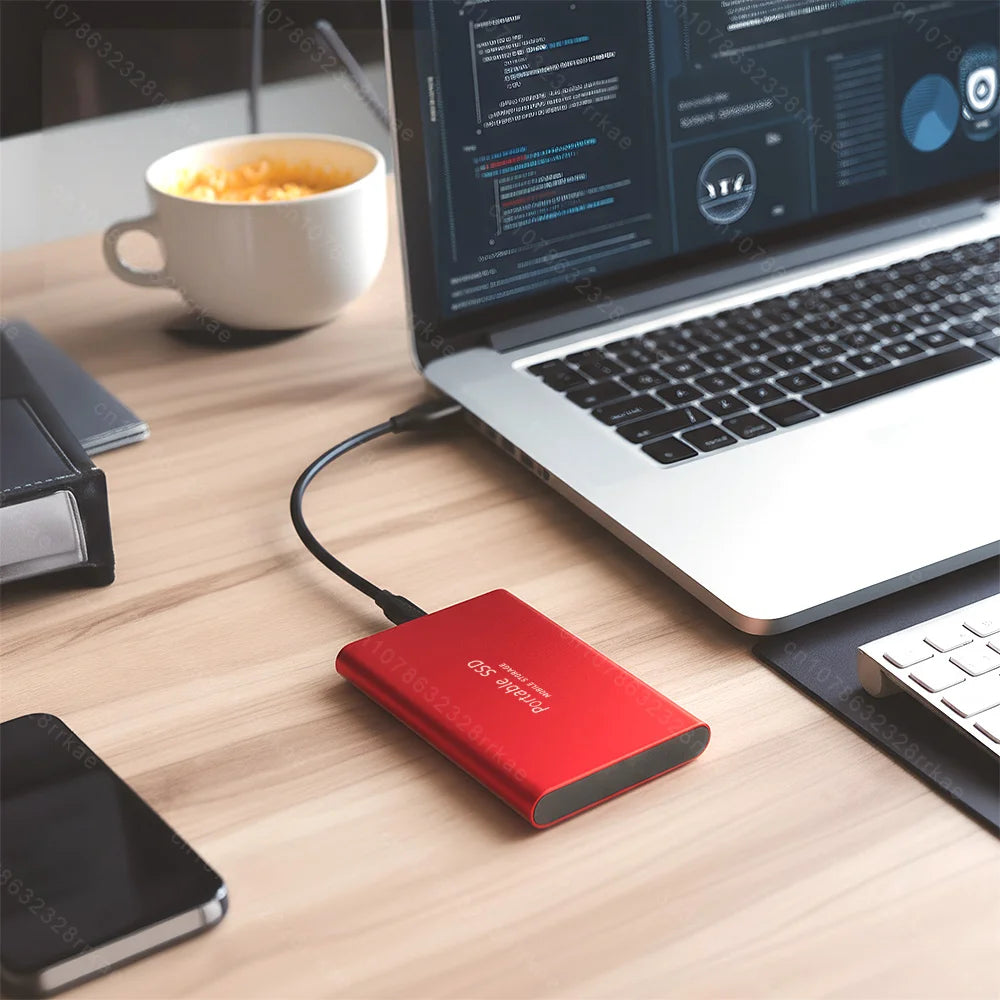 High-speed transfer portable external hard drive SSD 2TB 4TB 8TB large capacity storage  Solid State Disk for Pc/Laptops/Phones