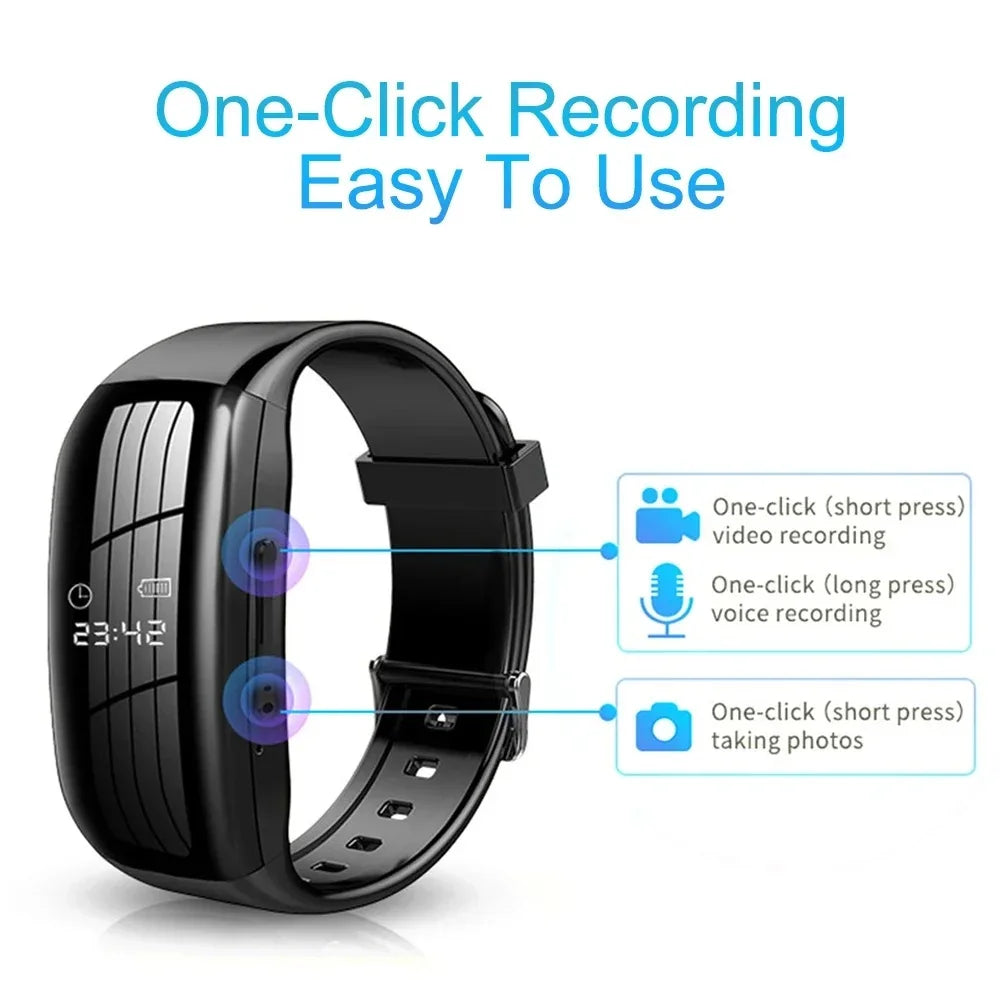 Mini Camera Watch 1080P HD DV Professional Digital Voice Video Recorder Bracelet Dictaphone Sound Small Micro Home Secret