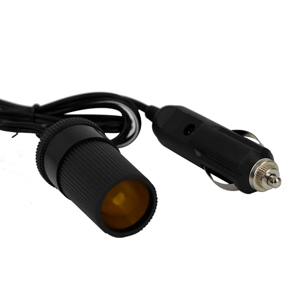Car Cigarette Lighter Plug Socket Extension Cable 12V Car Power Distributor Car Female Socket Extension Cable 1m Car Supplies