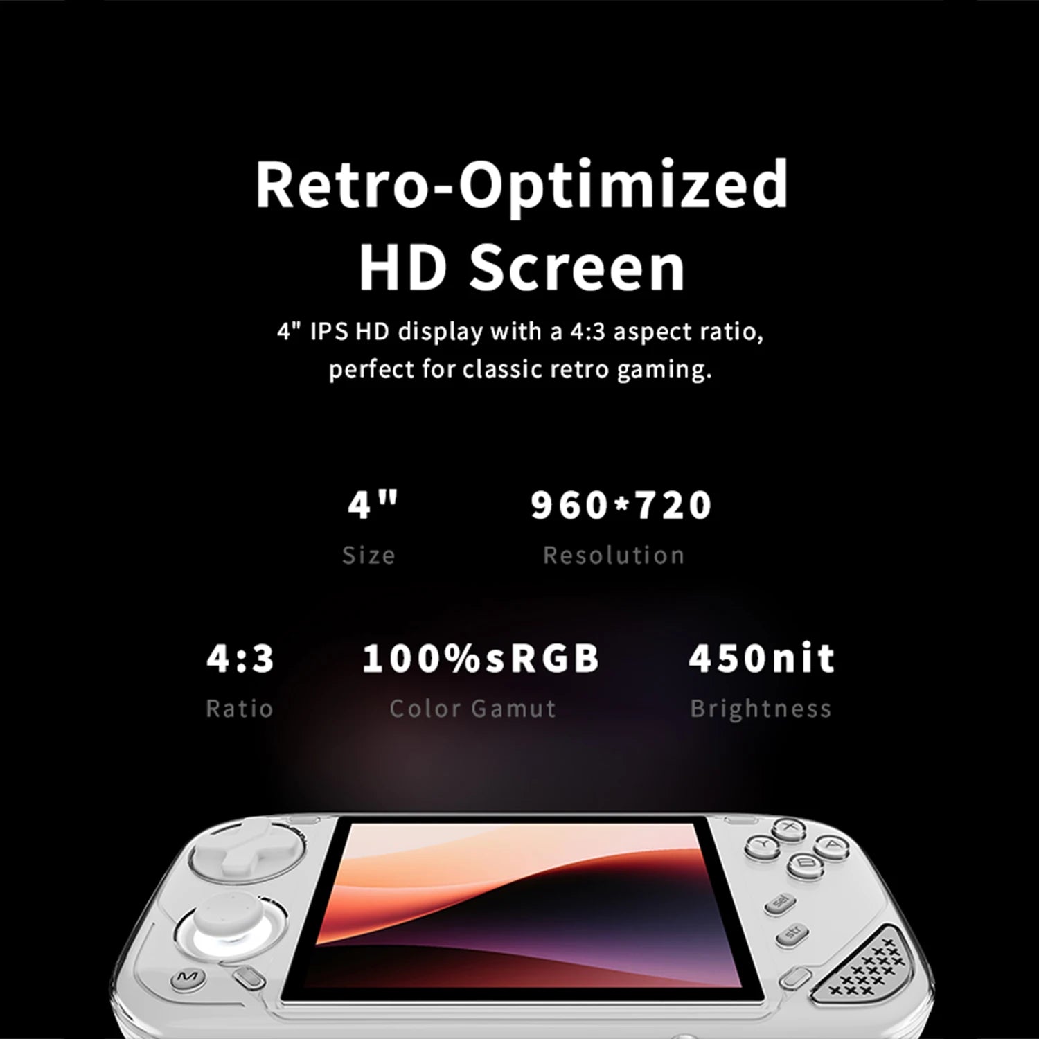 MINILOONG Pocket 1 Handheld Gaming Console 4-inch 960×720 HD Display 8G LOONGOS System RGB Hall-Effect Joystick New Game Console