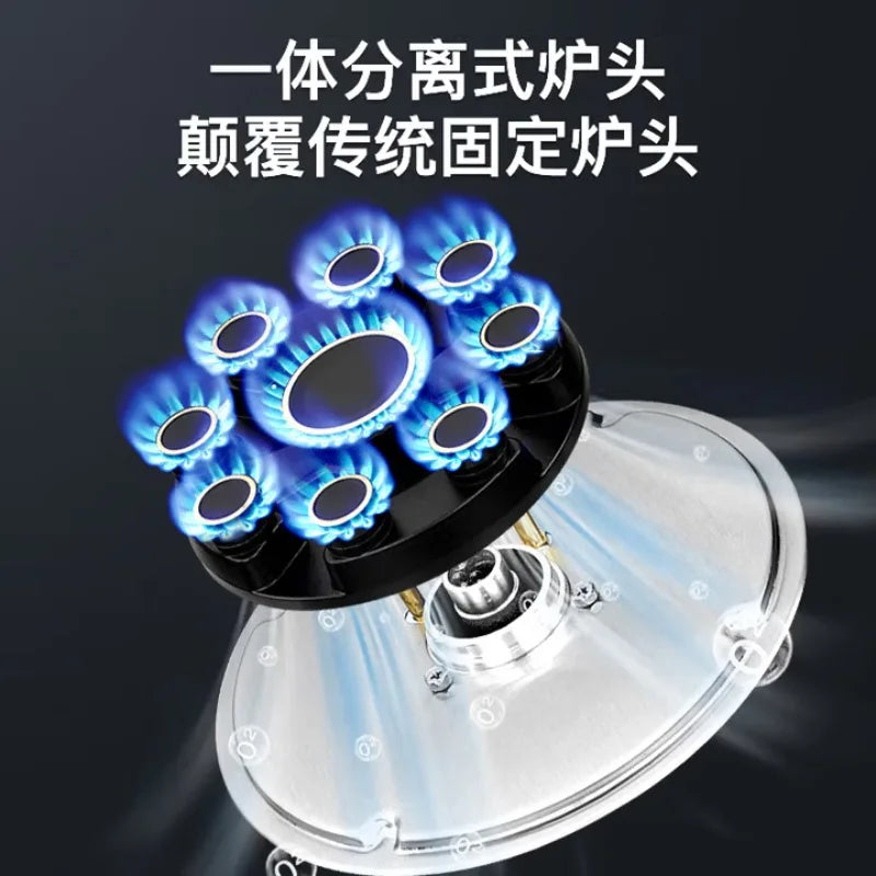 5.2kW gas stove, nine-cavity liquefied petroleum gas high-power stove, built-in countertop stove.